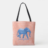 Blauer Elefant Tasche (Rückseite)
