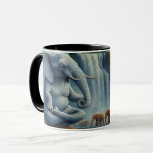 Blauer Elefant Tasse