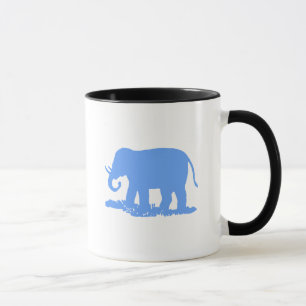 Blauer Elefant Tasse