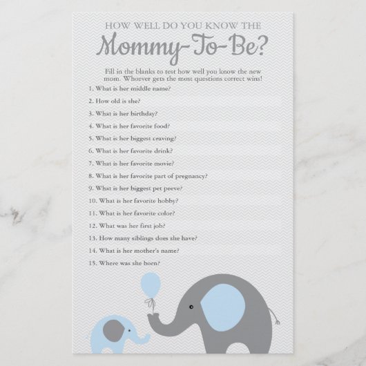 Blauer Elefant, wie gut Sie wissen, die Mama zu se Flyer (Vorne)