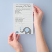 Blauer Elefant, wie gut Sie wissen, die Mama zu se Flyer (Handgriff)