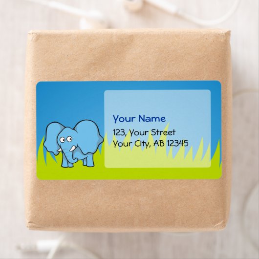 Blauer ElefantenCartoon (Insitu)