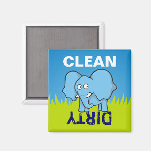 Blauer ElefantenCartoon Magnet