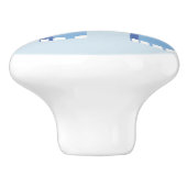 Blauer Elefantenjunge Kinderzimmer Keramikknauf (Seitenansicht)