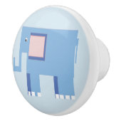 Blauer Elefantenjunge Kinderzimmer Keramikknauf (Rechts)