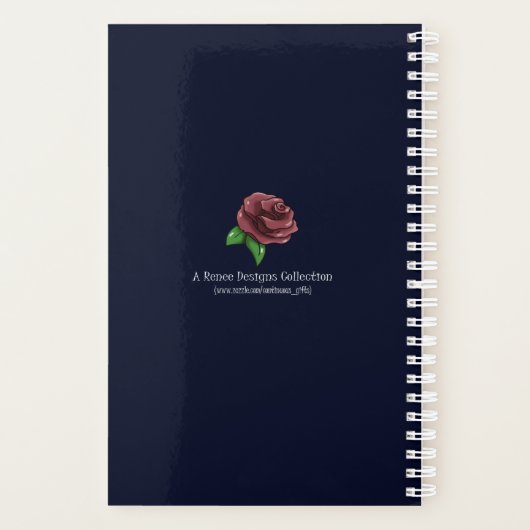 Blauer Elegant Planer (Rückseite)