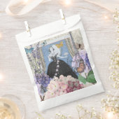 Blauer Eleganter Extravaganter Blumenstrauß Geschenktütchen (Ausgeschnitten)