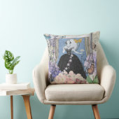 Blauer Eleganter Extravaganter Blumenstrauß Kissen (Stuhl )