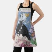 Blauer Eleganter Extravaganter Blumenstrauß Schürze (InSitu)