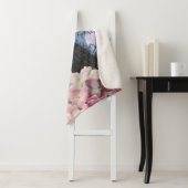 Blauer Eleganter Extravaganter Blumenstrauß Sherpadecke (Beispiel)