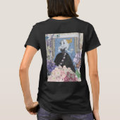 Blauer Eleganter Extravaganter Blumenstrauß T-Shirt (Rückseite)