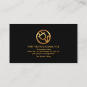 Blauer Elektrischer Blitzer Visitenkarte (Rückseite)