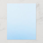 Blauer Elephant Baby Boy Dusche Wünsche Vorlage (Rückseite)