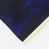 Blauer Elephant Glow Design Fleecedecke (Ecke)