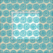 Blauer Elfenbein Stoff (Kachel)