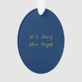 Blauer Engel Akrylic Ornament (Rückseite)
