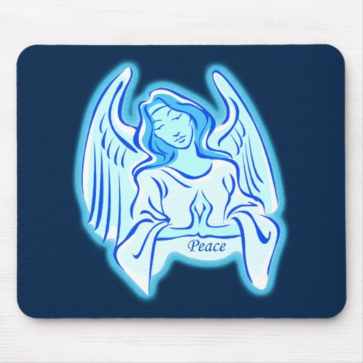 Blauer Engel der Friedensmaus Pad Mousepad (Vorne)