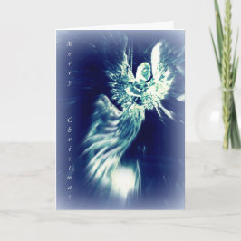 Blauer Engel des christlichen Feiertagskarte