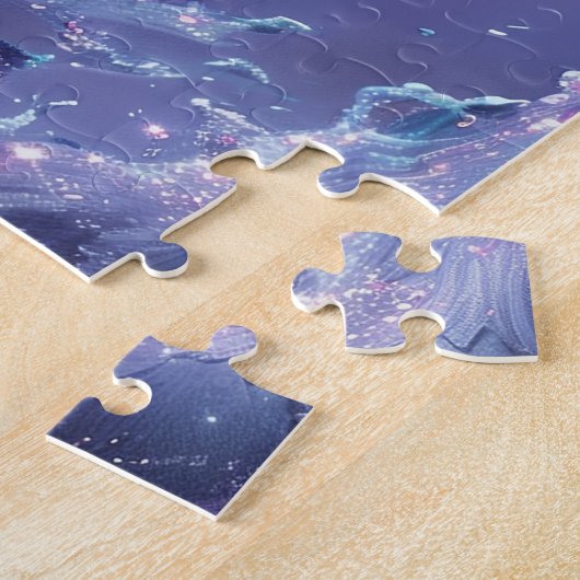 Blauer Engel des Friedens wirbeln Puzzle (Seite)