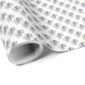 Blauer Engel/Fairy Geschenkpapier (Rolleneckpunkt)