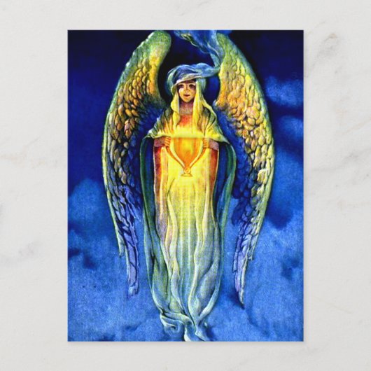 Blauer Engel im Geist von Weihnachten (Vorderseite)