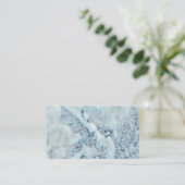 Blauer Engel mit Blumen Visitenkarte (Stehend Vorderseite)