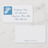 Blauer Engel mit Notenhintergrund Visitenkarte (Vorne/Hinten)