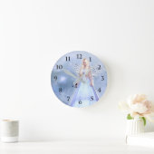 Blauer Engel Runde Wanduhr (Zuhause)