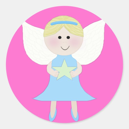 Blauer Engel Runder Aufkleber (Vorderseite)