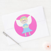 Blauer Engel Runder Aufkleber (Umschlag)