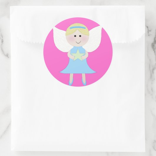 Blauer Engel Runder Aufkleber (Tasche)