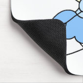 Blauer Engel-Strichmännchen-Mauspad Mousepad (Ecke)