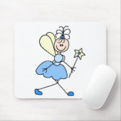 Blauer Engel-Strichmännchen-Mauspad Mousepad (Mit Mouse)