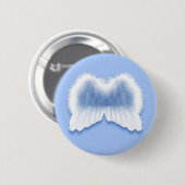 Blauer Engel Wings 2 ¼ Zoll-runden Knopf Button (Vorne & Hinten)