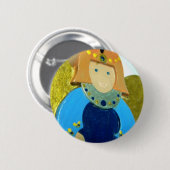Blauer Engels-Verzierung II Button (Vorne & Hinten)