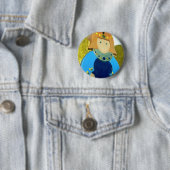 Blauer Engels-Verzierung II Button (Beispiel)