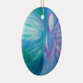 Blauer Engels-wunderliche heilende Kunst Keramik Ornament (Rechts)