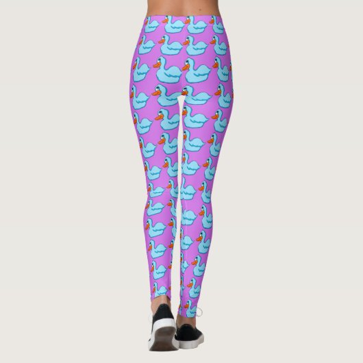 Blauer Ente Leggings (Rückseite)