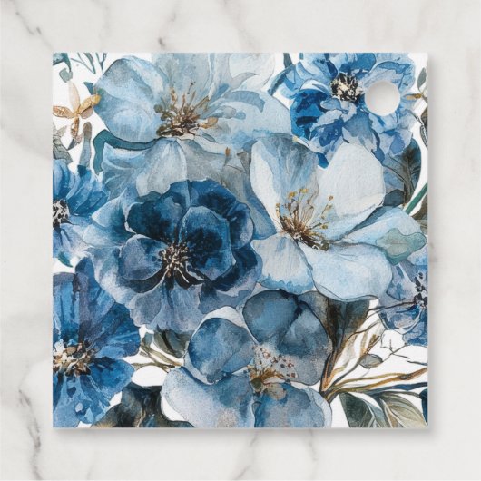 Blauer Entenoster Geschenkanhänger (Rückseite)