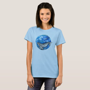 Blauer Erdwal T-Shirt