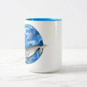 Blauer Erdwal Zweifarbige Tasse (Mittel)