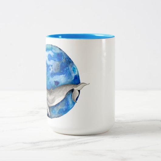 Blauer Erdwal Zweifarbige Tasse (Mittel)