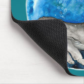 Blauer Erdwalfisch Mousepad (Ecke)