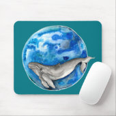 Blauer Erdwalfisch Mousepad (Mit Mouse)