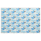 BLAUER ESSEN, SCHLAFEN, KIRCHE PERSONALISIERT FABR STOFF (Fat Quarter (45,7 x 55,9 cm))