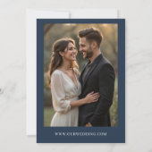 Blauer Eukalyptus Foto Grüne Hochzeit Einladung (Rückseite)