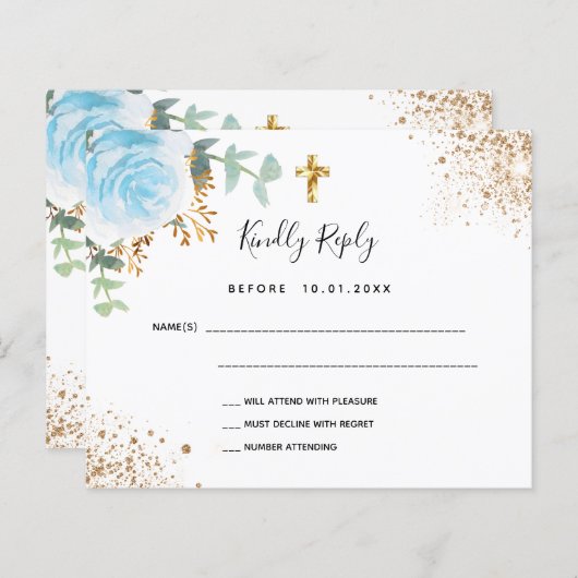 Blauer Eukalyptus-Taufe (Vorne/Hinten)