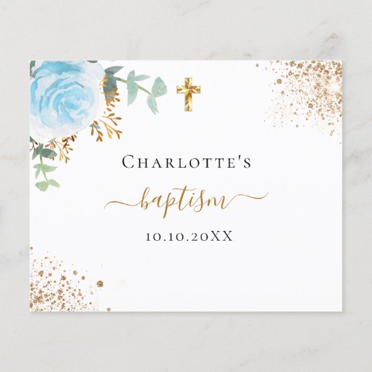 Blauer Eukalyptus-Taufe (Rückseite)