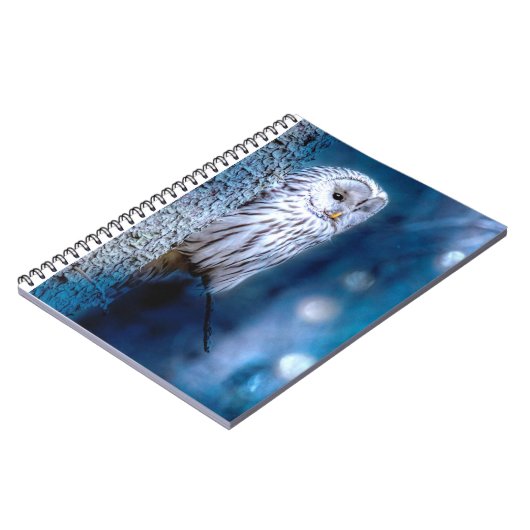 Blauer Eule Notizblock (Linke Seite)