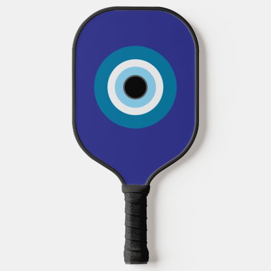 Blauer Evil Eye Pickle Ball Paddle (Vorderseite)
